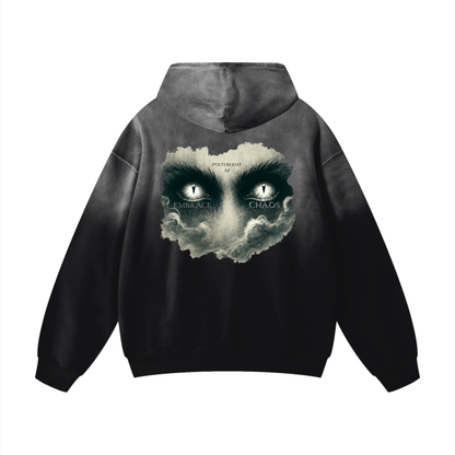 "OG Poltergeist Embrace Chaos" Heavyweight Monkey Wash Oversized Hoodie